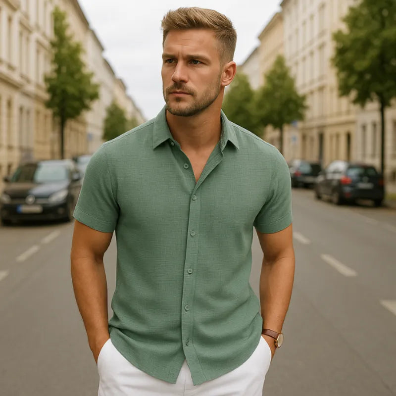 Chemise Nivaro en lin – 100 % lin premium (Achetez-en 1 et recevez-en 2)