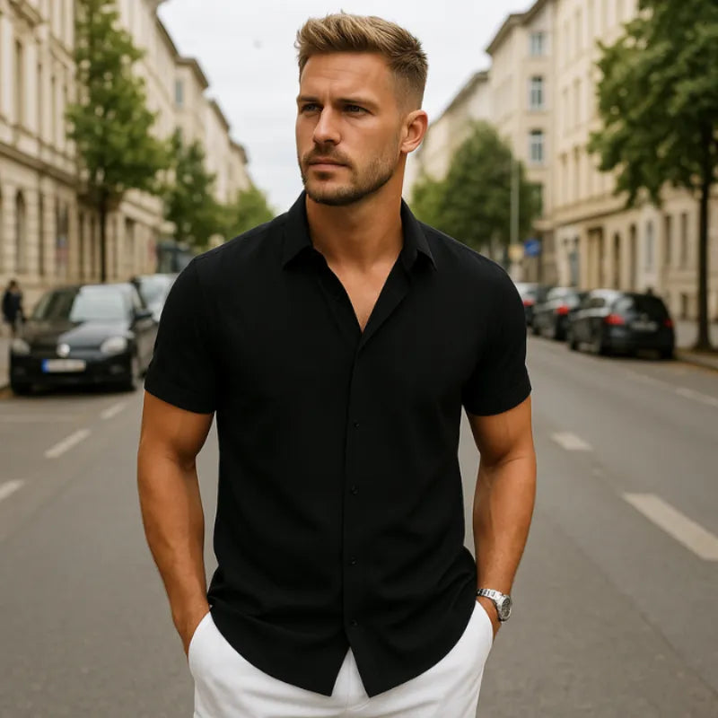 Chemise Nivaro en lin – 100 % lin premium (Achetez-en 1 et recevez-en 2)